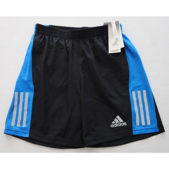 adidas HB7461 Men's Sz Small Black/Blue Own The Run 7" Running Shorts - Picture 1 of 10